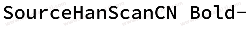 SourceHanScanCN Bold字体转换